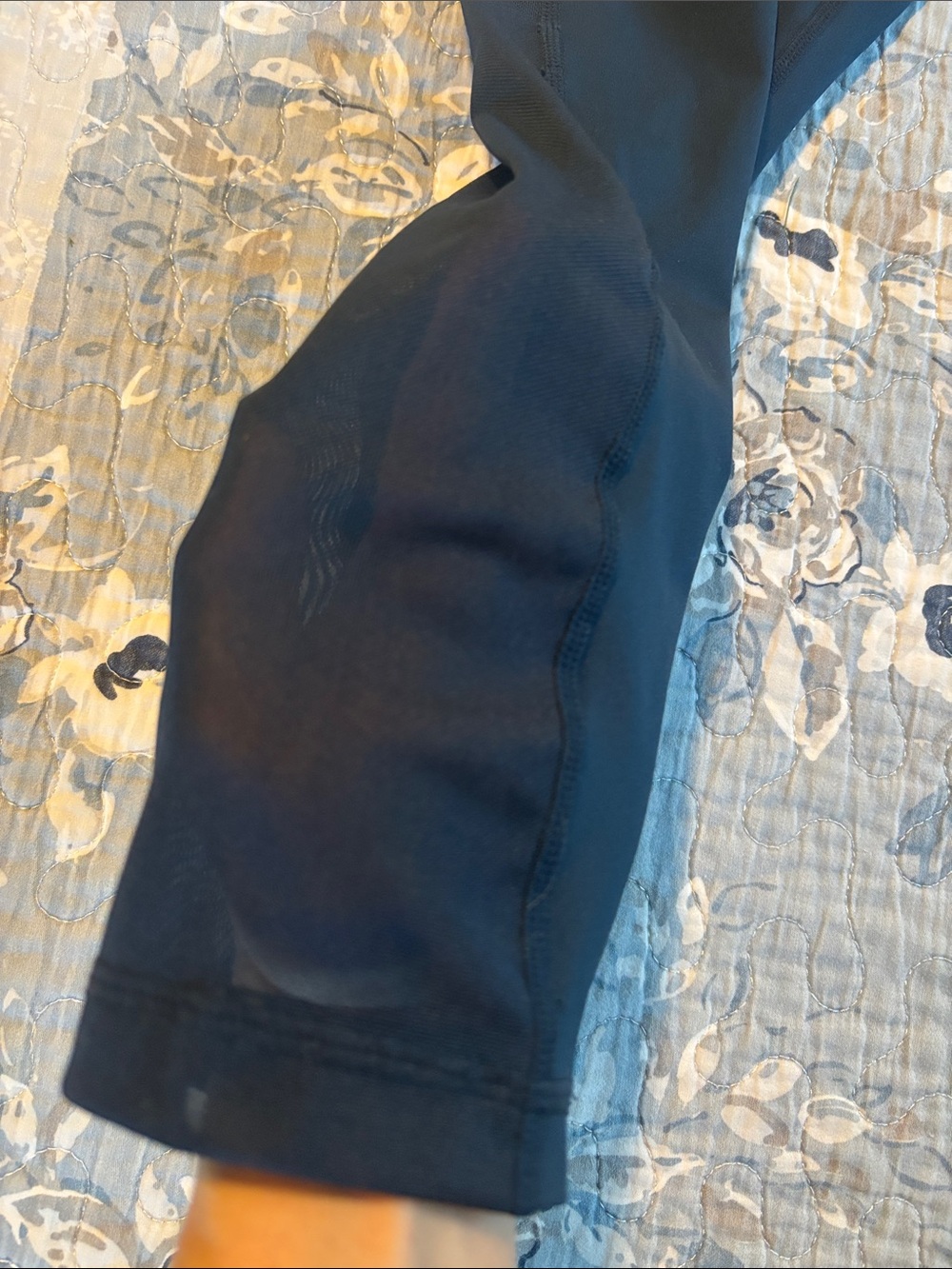 Nike Pro Leggings navy with side mesh panels size M - Picture 2 of 5
